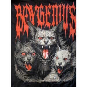 Boygenius Evil Dog T Shirt Black Size Medium